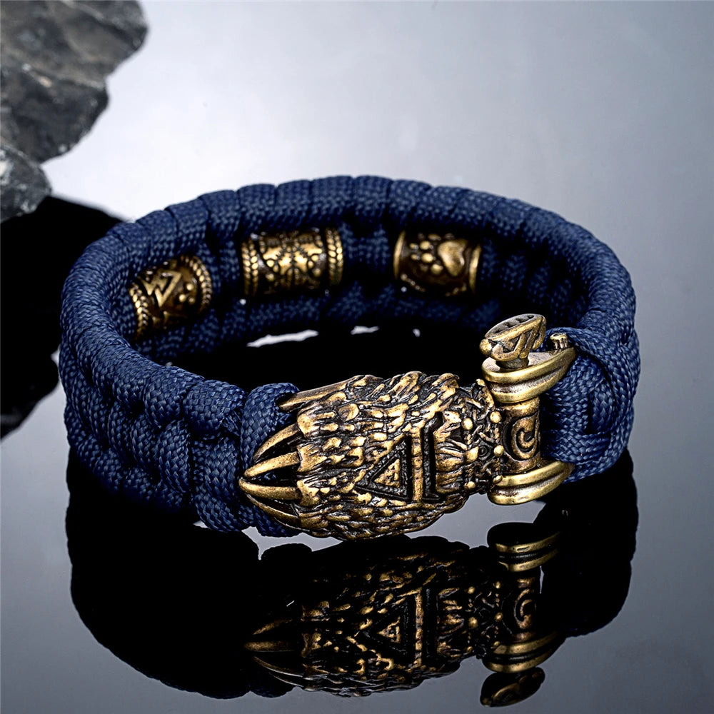 Handmade Viking Bear Paw Paracord Bracelet
