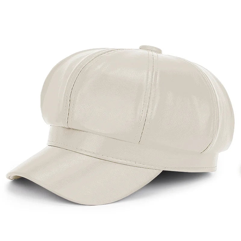 Beige baseball cap on a white background