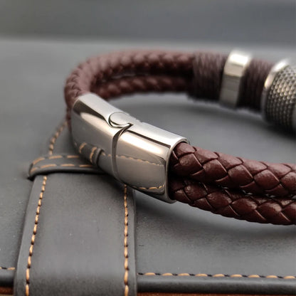 Brown Leather Rope Retro Bracelet