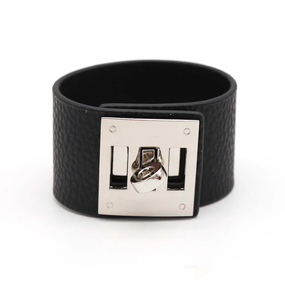 Leather Wide Wrap Bracelet