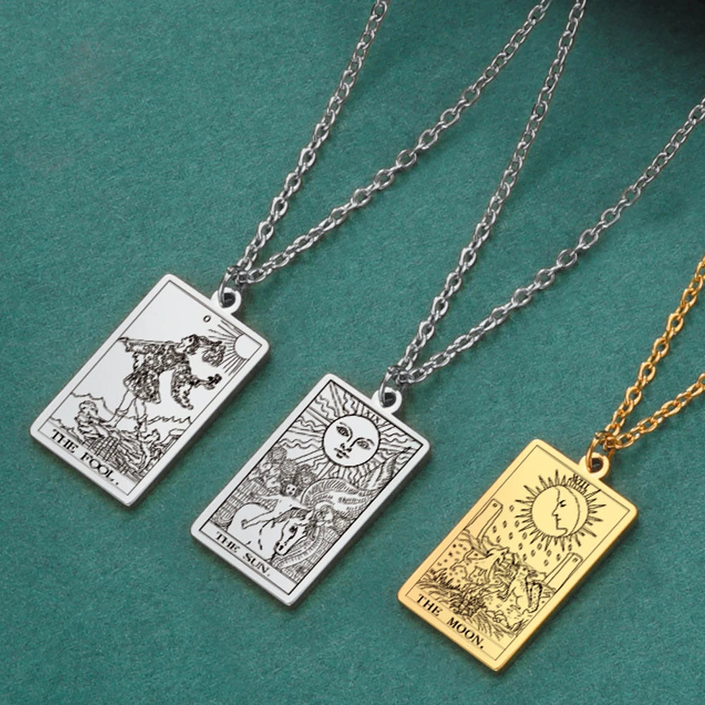 Tarot Card Pendant Necklace
