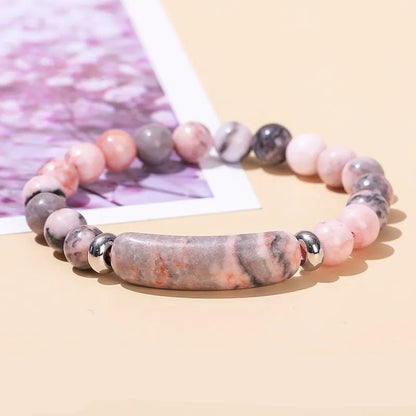 Crystal Bracelet with Rectangle Bar Charm