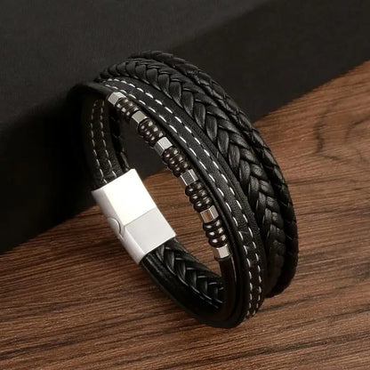 Multi Strand Leather Bracelet