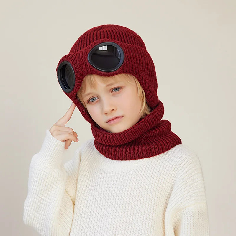 Kids Goggles Beanie and Neck Warmer Set