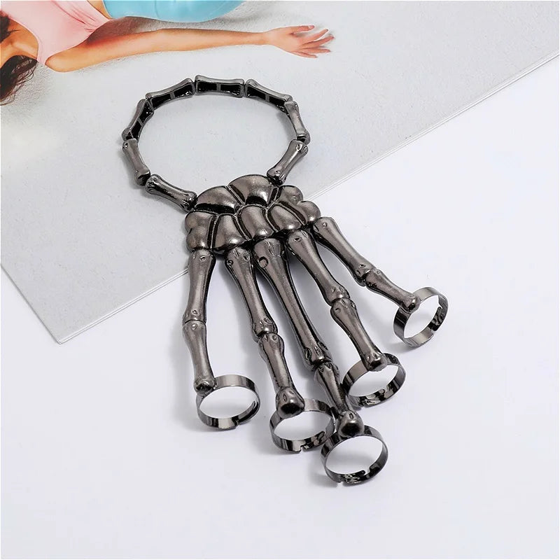 Steampunk Skeleton Hand Bracelet