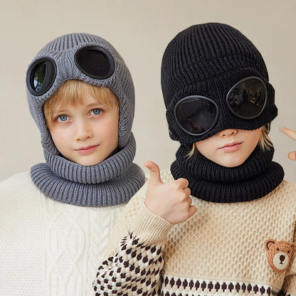 Kids Goggles Beanie and Neck Warmer Set