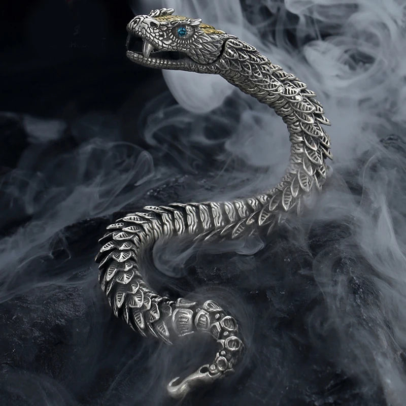 3D Medusa Rattlesnake Bracelet