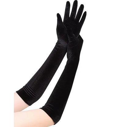 Women's Opera Evening Long Velvet Gloves