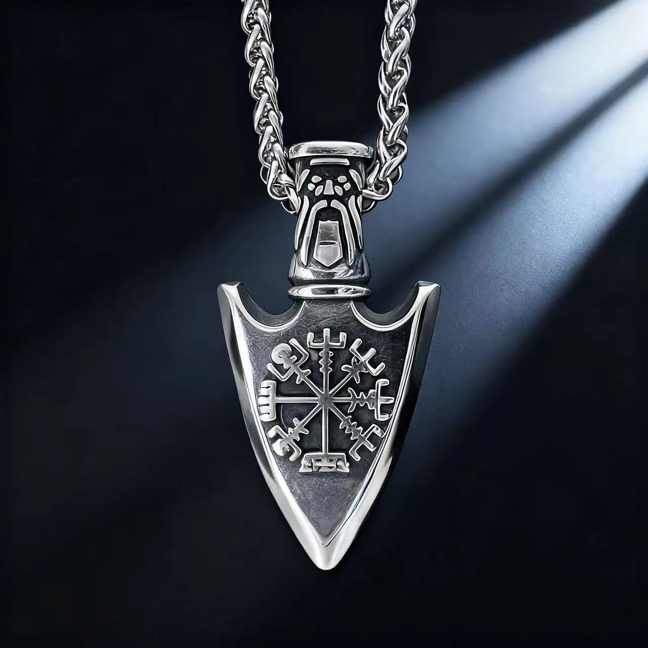 Norse Rune Pendant Necklace with Viking Box