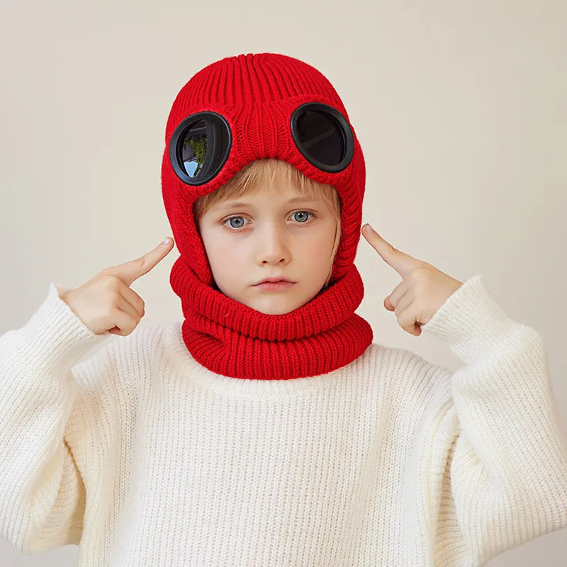 Kids Goggles Beanie and Neck Warmer Set