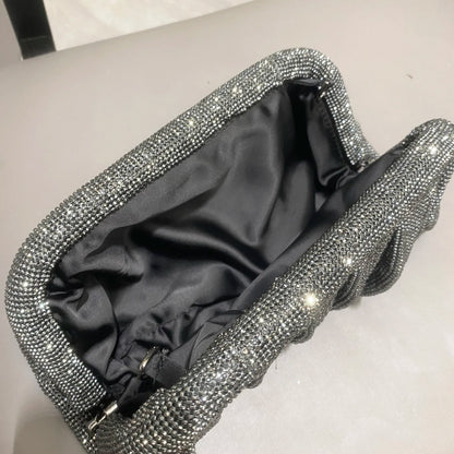 Sparkling Rhinestones Evening Clutch Bag
