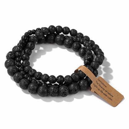 3pcs Set - Natural Agate Stone Bracelet