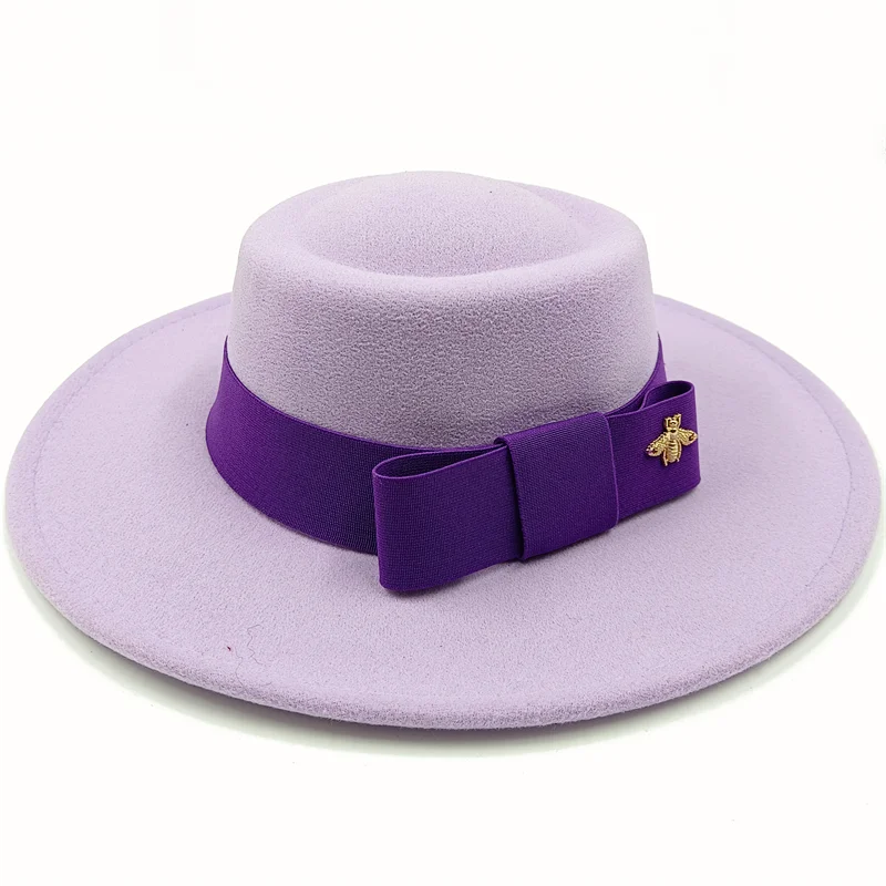 Two-Tone Bow Tie Fedora Hat