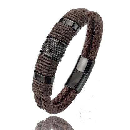 Brown Leather Rope Retro Bracelet
