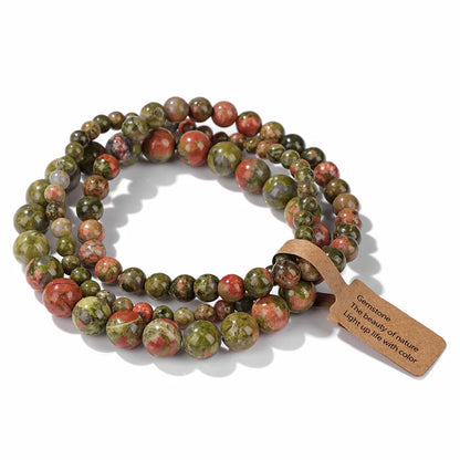 3pcs Set - Natural Agate Stone Bracelet