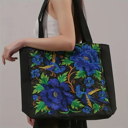 Floral Embroidered Women's Shoulder Bag