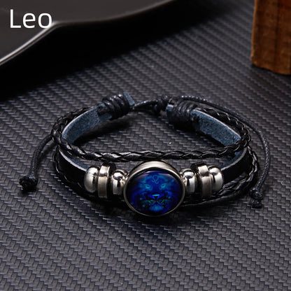 Luminous Zodiac Sign Charm Bracelet