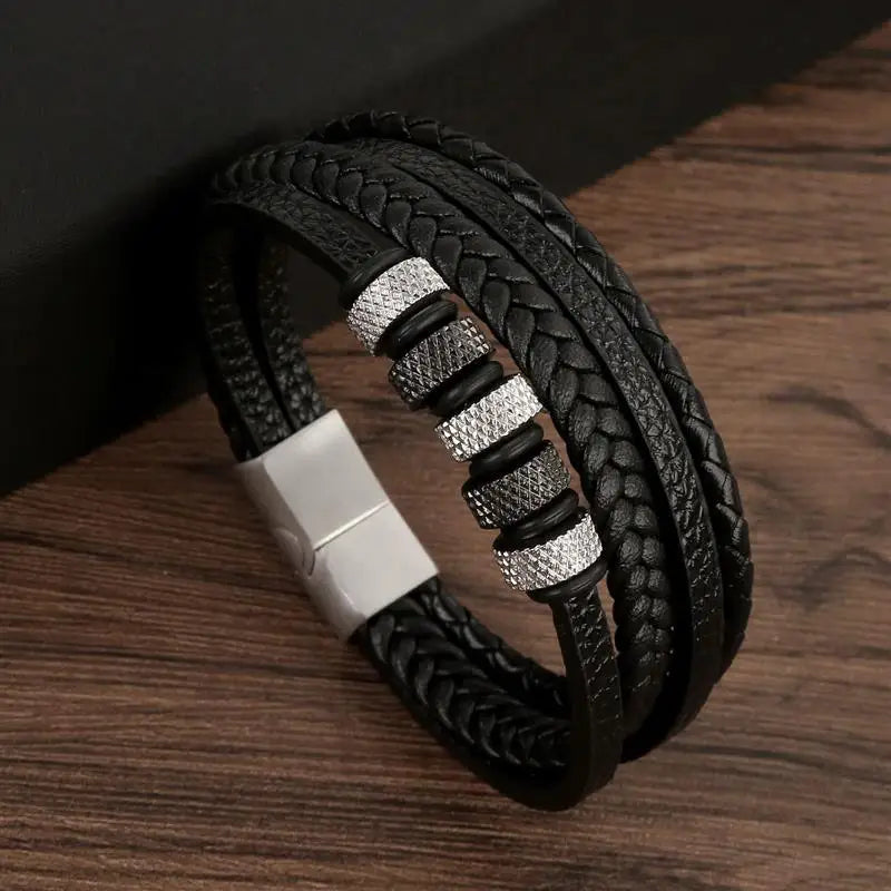 Men's Fashion Leather Bracelet