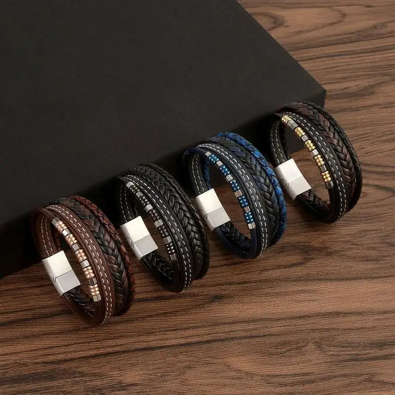 Multi Strand Leather Bracelet