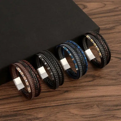 Multi Strand Leather Bracelet
