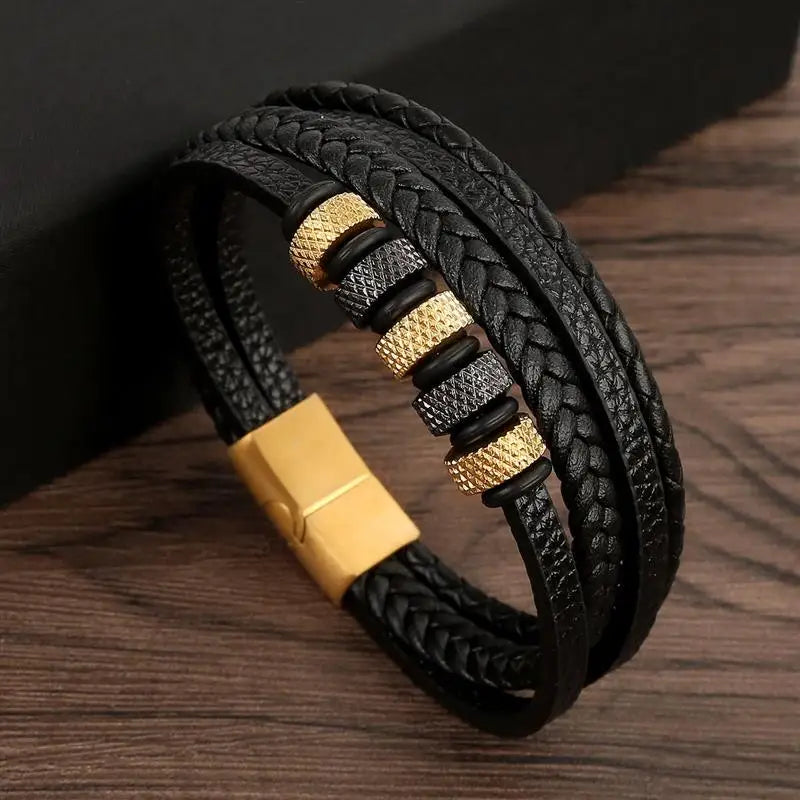 Men's Fashion Leather Bracelet