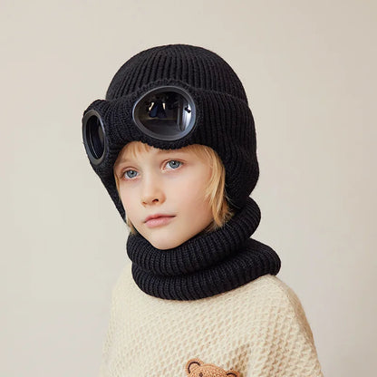 Kids Goggles Beanie and Neck Warmer Set