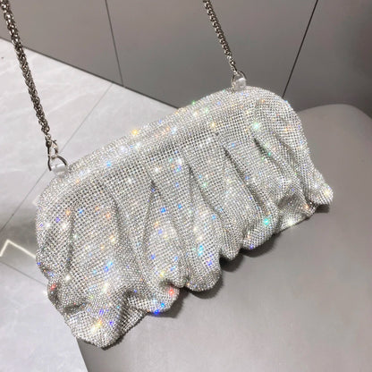 Sparkling Rhinestones Evening Clutch Bag