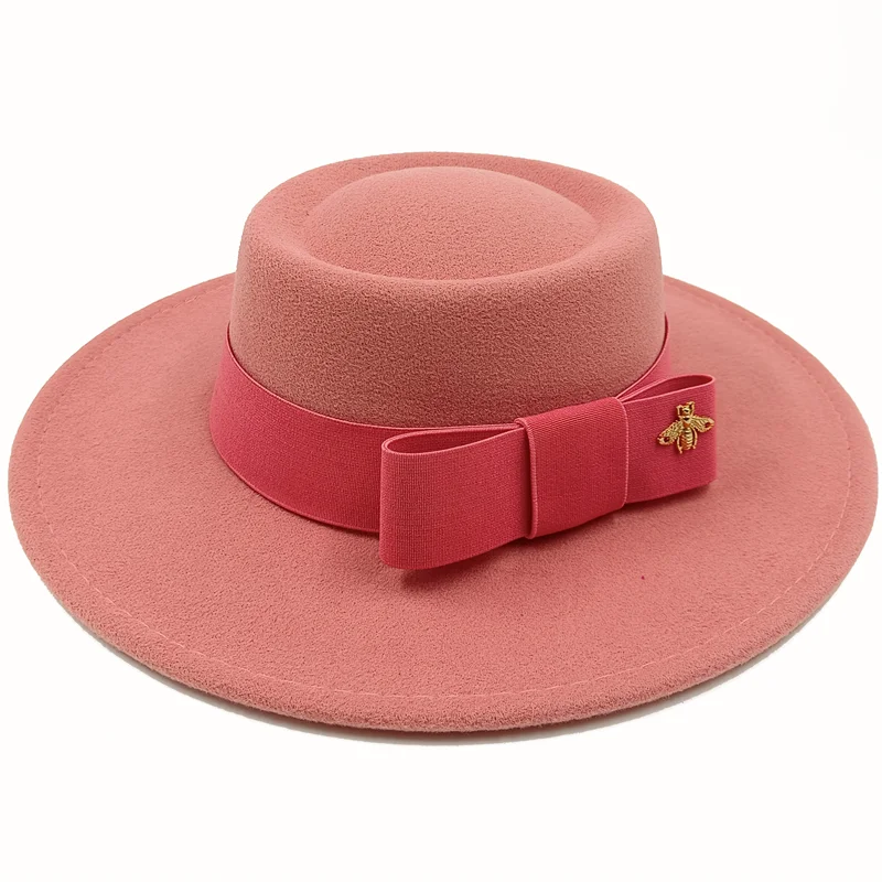Two-Tone Bow Tie Fedora Hat
