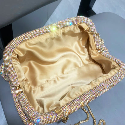 Sparkling Rhinestones Evening Clutch Bag
