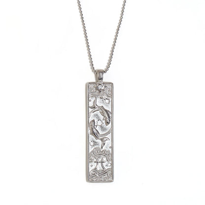 12 Zodiac Signs Bar Pendant Necklace