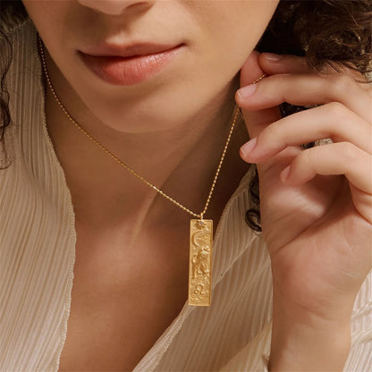 Zodiac Gold Plated Pendant Necklace
