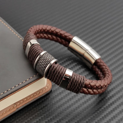 Brown Leather Rope Retro Bracelet