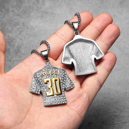 Football Jersey Pendant Necklace