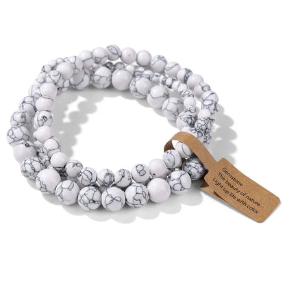 3pcs Set - Natural Agate Stone Bracelet