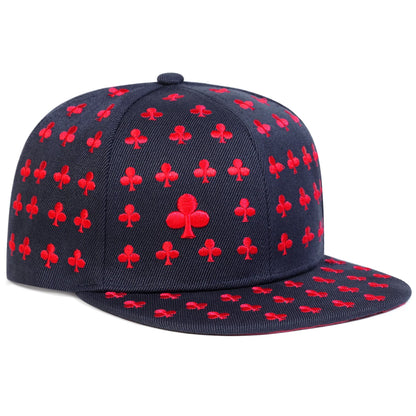 Poker Embroidery Hip-Hop Baseball Cap