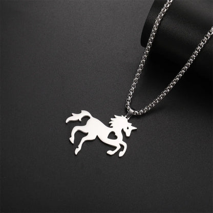 Horse-Shaped Pendant Necklace