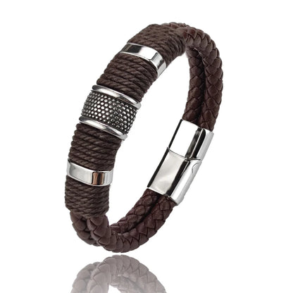 Brown Leather Rope Retro Bracelet
