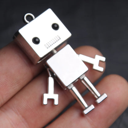 Cute Metal Robot Keyring