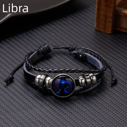 Luminous Zodiac Sign Charm Bracelet
