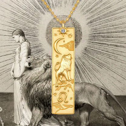 Zodiac Gold Plated Pendant Necklace