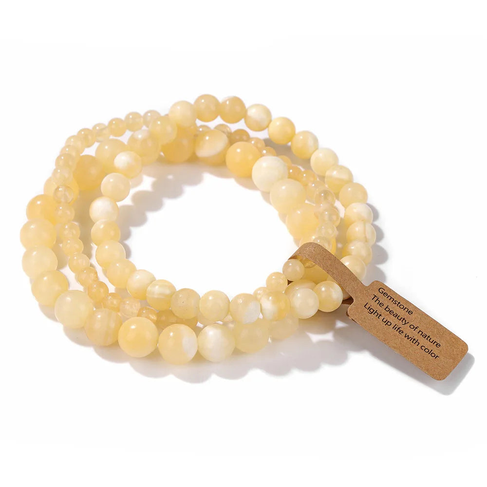 3pcs Set - Natural Agate Stone Bracelet