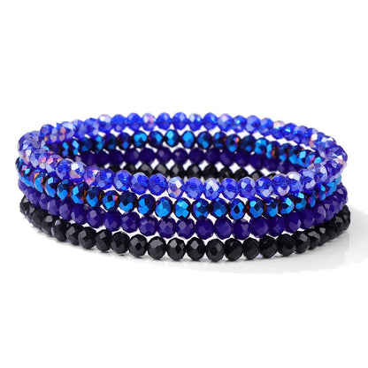 4Pcs Set Crystal Glass Bead Bracelet
