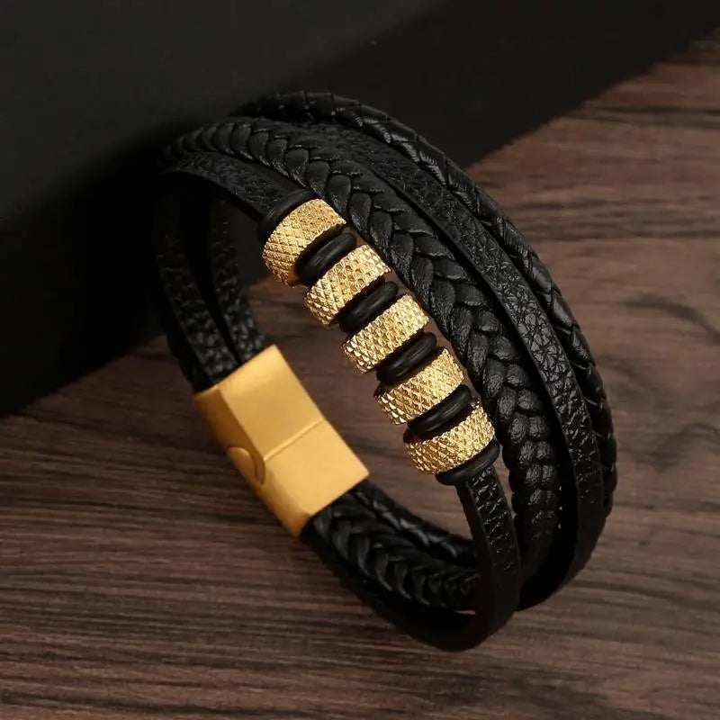 Men's Fashion Leather Bracelet