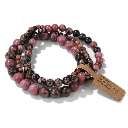 3pcs Set - Natural Agate Stone Bracelet