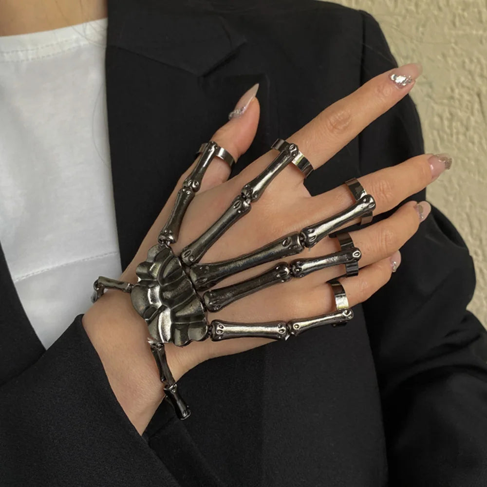 Steampunk Skeleton Hand Bracelet