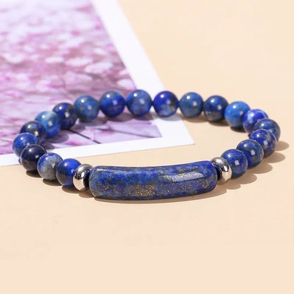 Crystal Bracelet with Rectangle Bar Charm