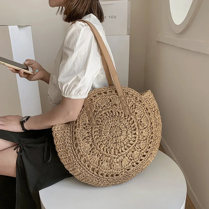 Bohemian Stylish Straw Beach Shoulder Bag