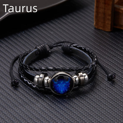 Luminous Zodiac Sign Charm Bracelet