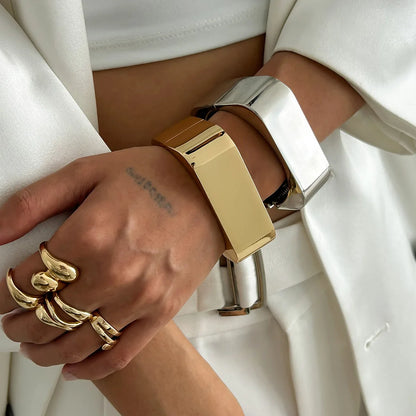 Square Cuff Bangle Bracelet