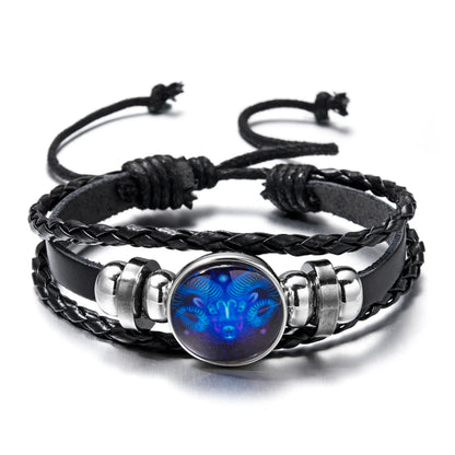 Luminous Zodiac Sign Charm Bracelet